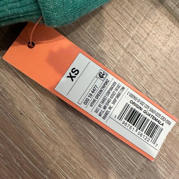 COLSIE JUNIOR WOMENS CROPPED SWEATSHIRT NEW SIZE XS GREEN - Picture 8 of 8